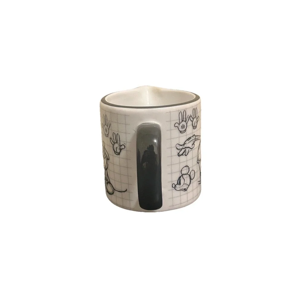 Disney Sketchbook Mickey Mouse Covered Sugar Bowl and Creamer Set‎
